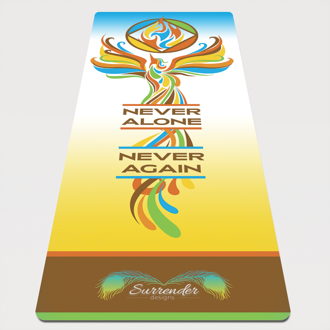 Surrender Never Alone Yoga Mat